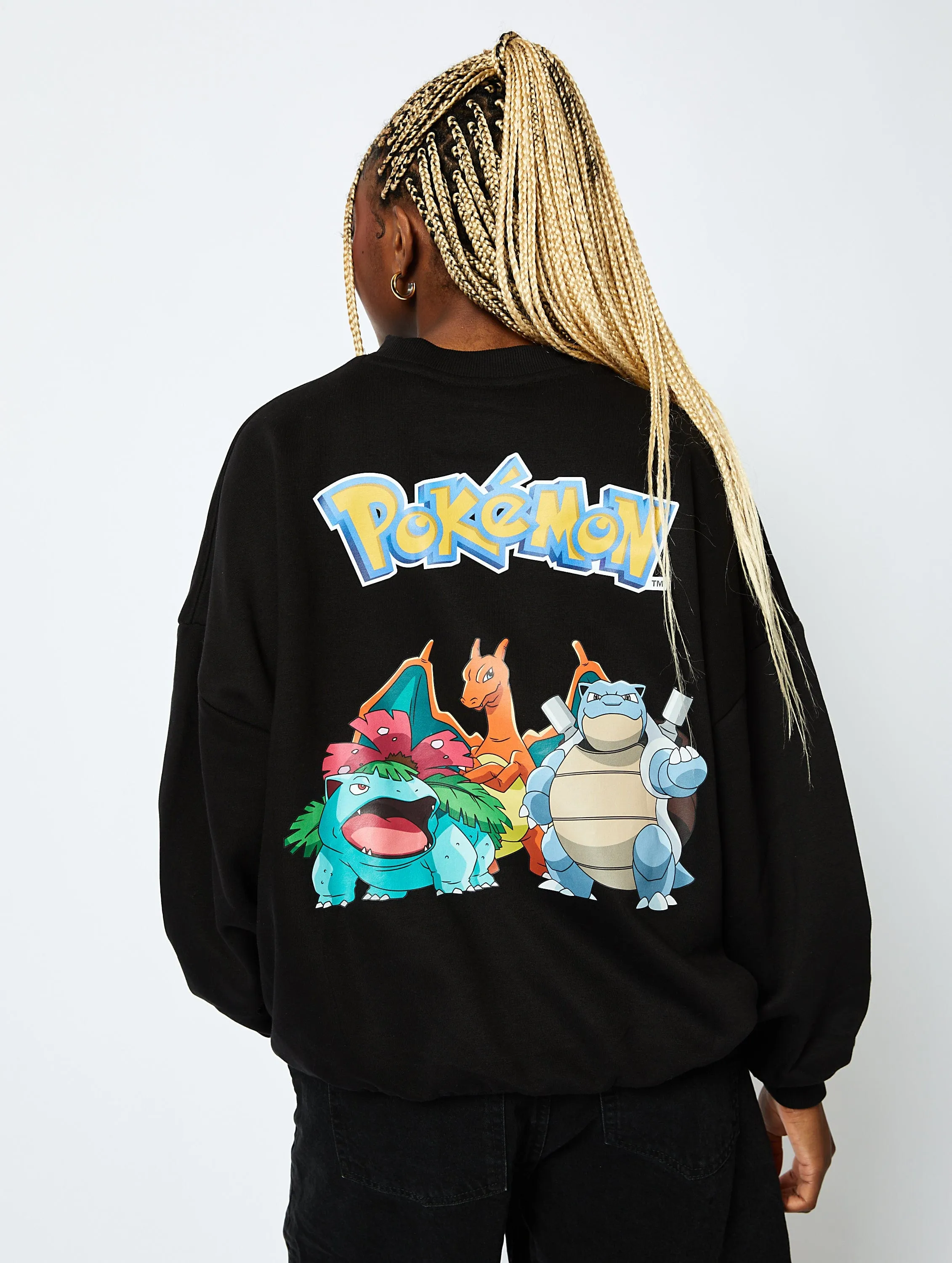 Pokémon Group Sweatshirt in Black