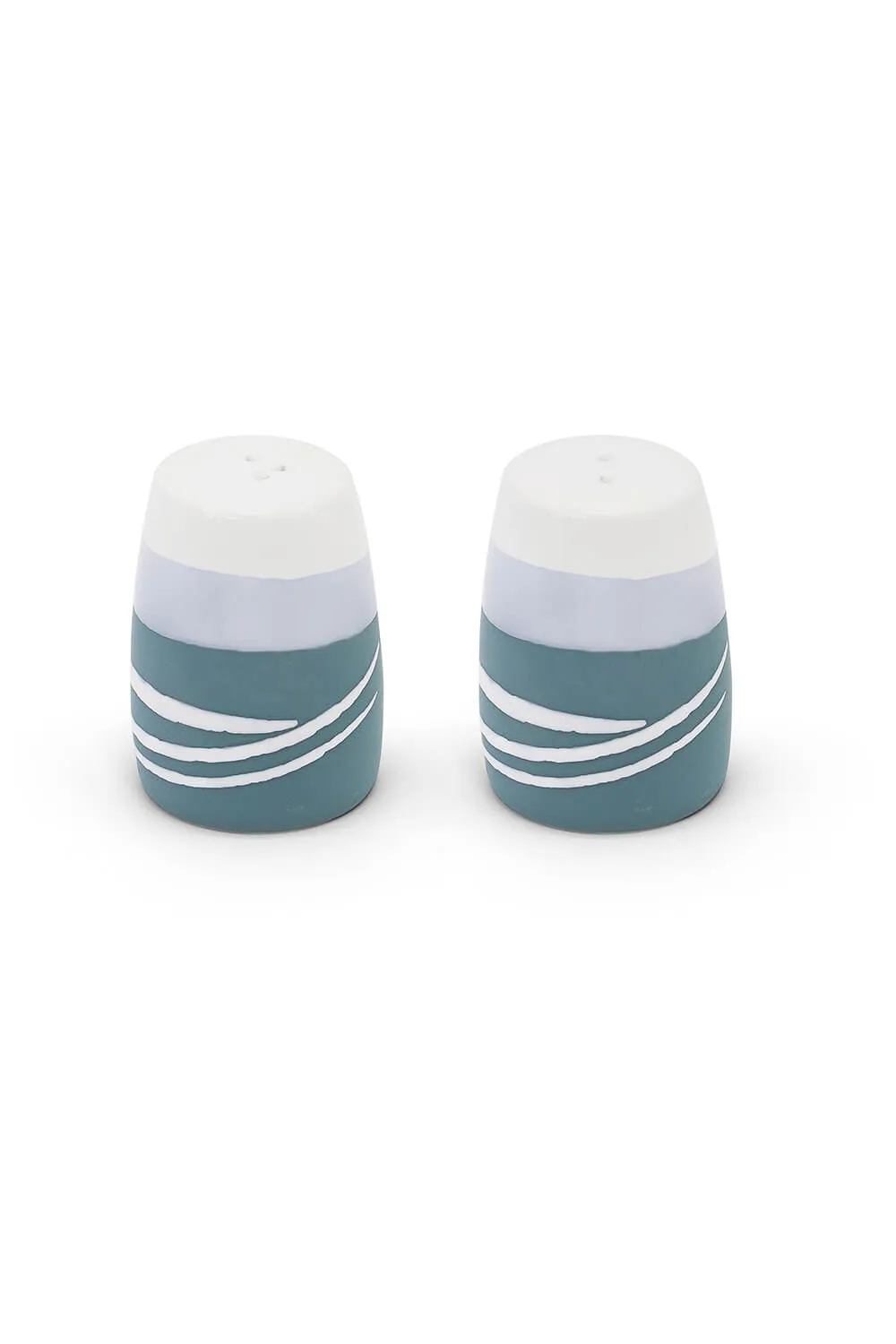 Blue Pottery Salt and Pepper Shaker Set