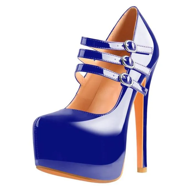 Blue Queen Threnk Pumps