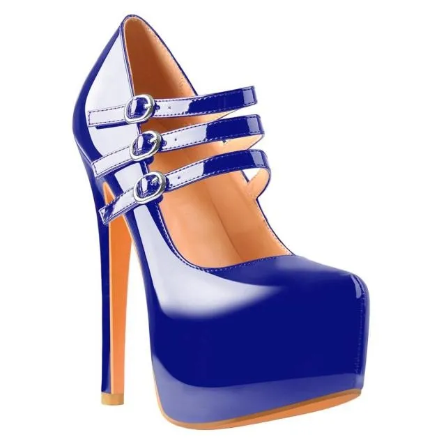 Blue Queen Threnk Pumps