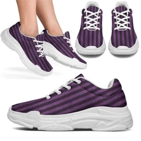 Purple Stripe Chunky Sneakers (White)