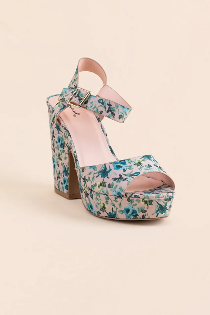 Floral Chunky Platforms