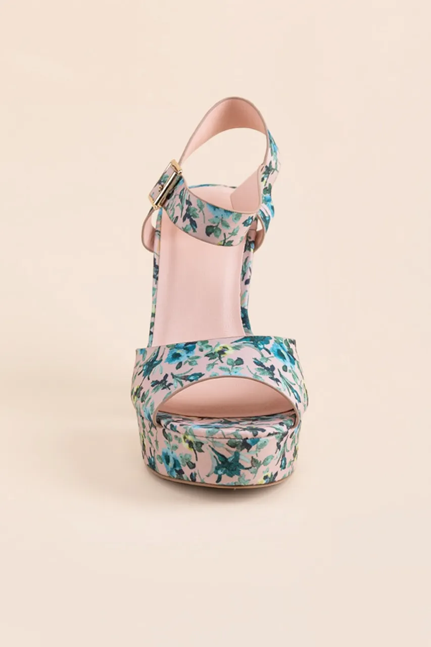 Floral Chunky Platforms