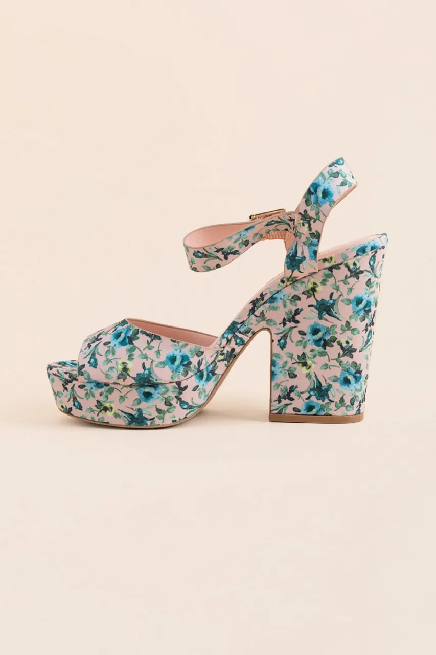 Floral Chunky Platforms