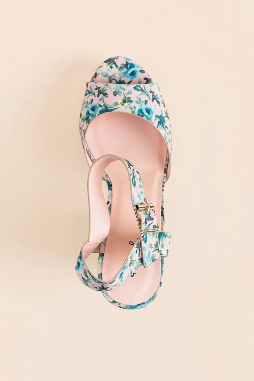 Floral Chunky Platforms