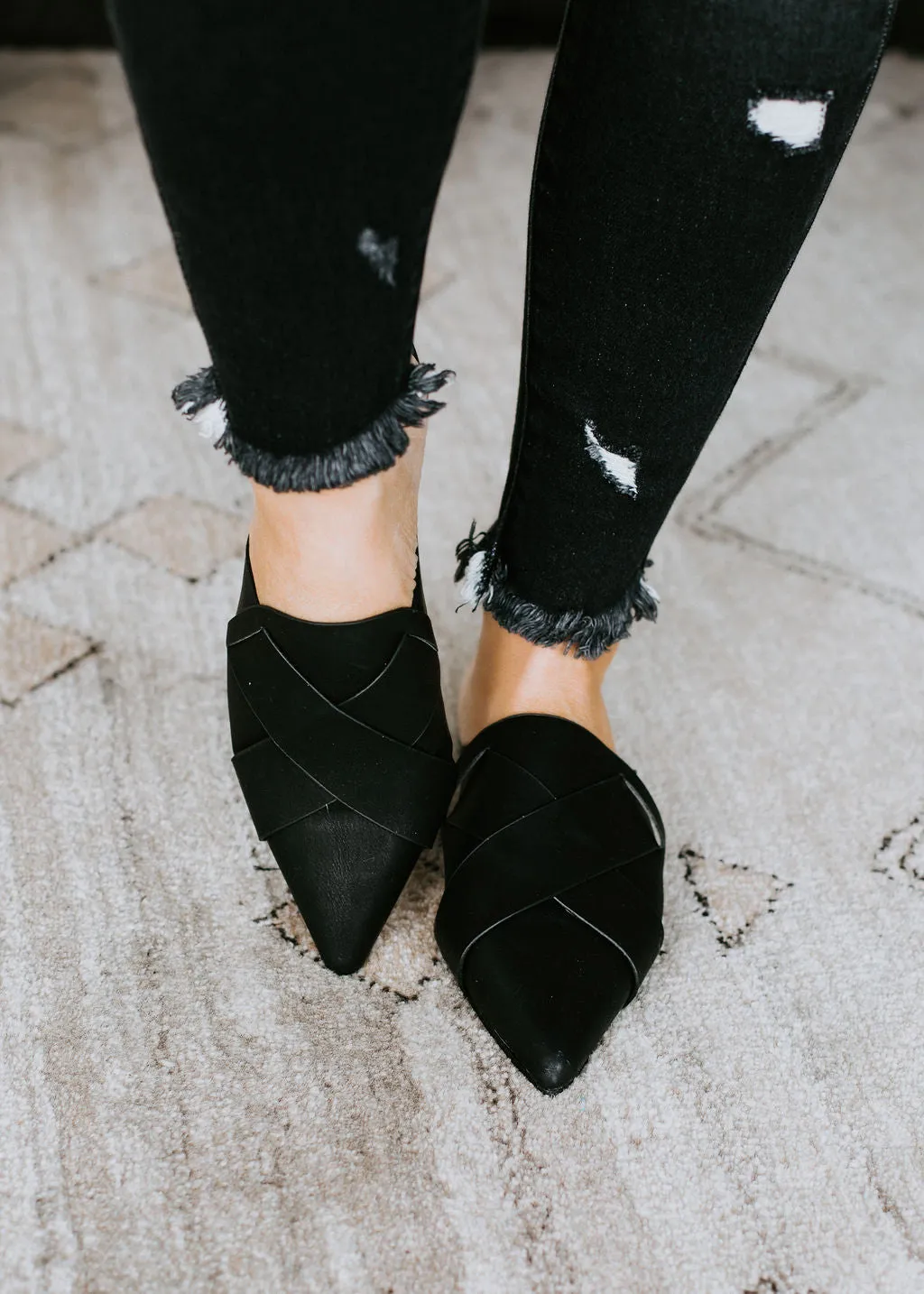 Rarest Thing Crisscross Mules FINAL SALE