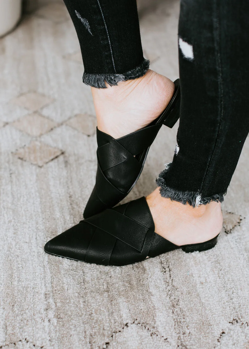 Rarest Thing Crisscross Mules FINAL SALE