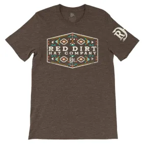 Red Dirt Men's Brown Cowboy Aztec T-Shirt