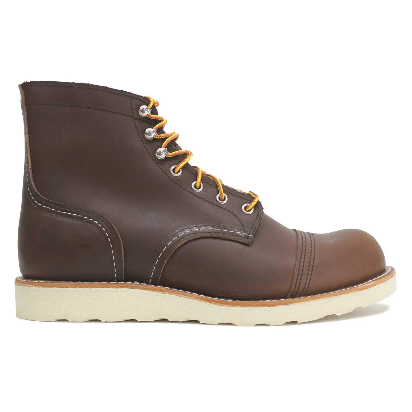 Red Wing Mens Boots Iron Ranger 6 Inch Casual Lace-Up Ankle Outdoor Leather - UK 9