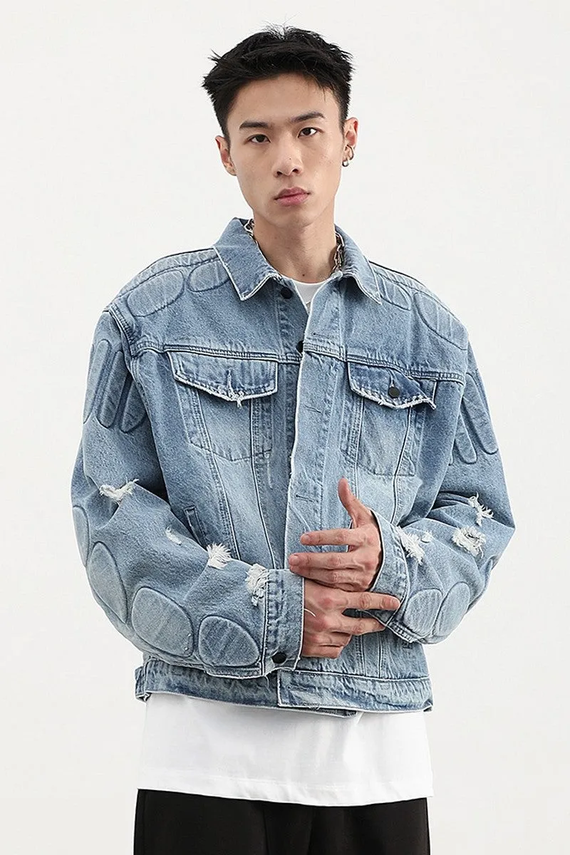 Retro Washed Jeans Jacket