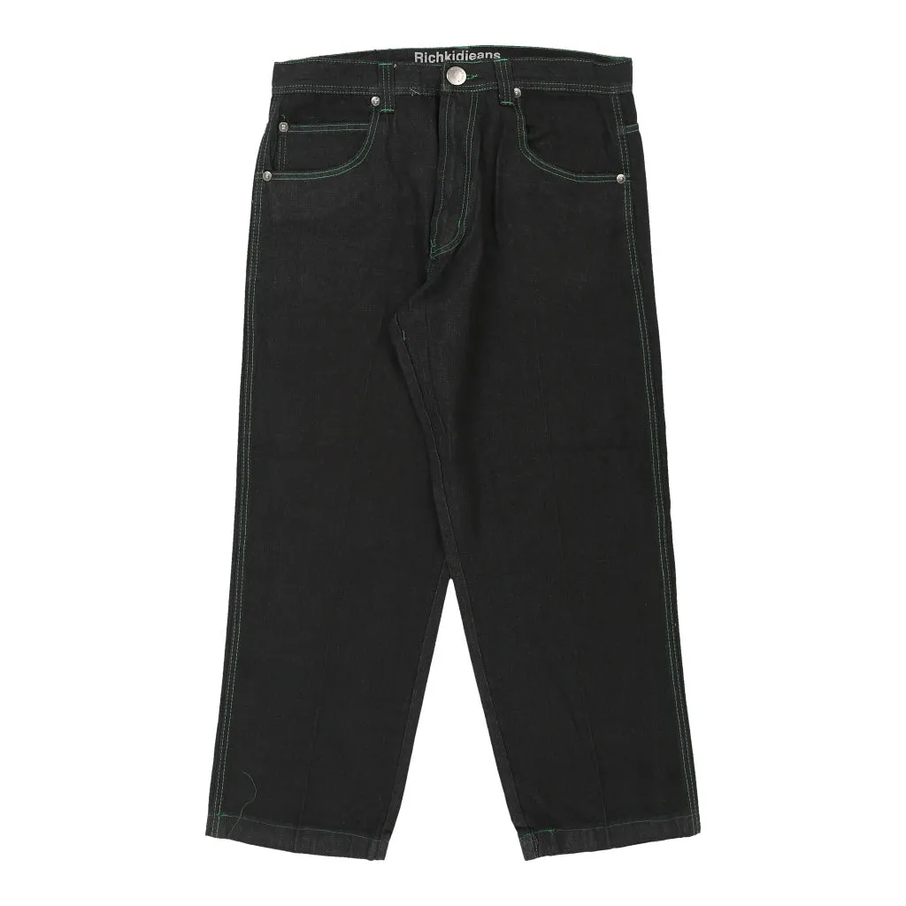 Rich Kid Jeans Jeans - 34W 29L Black Cotton