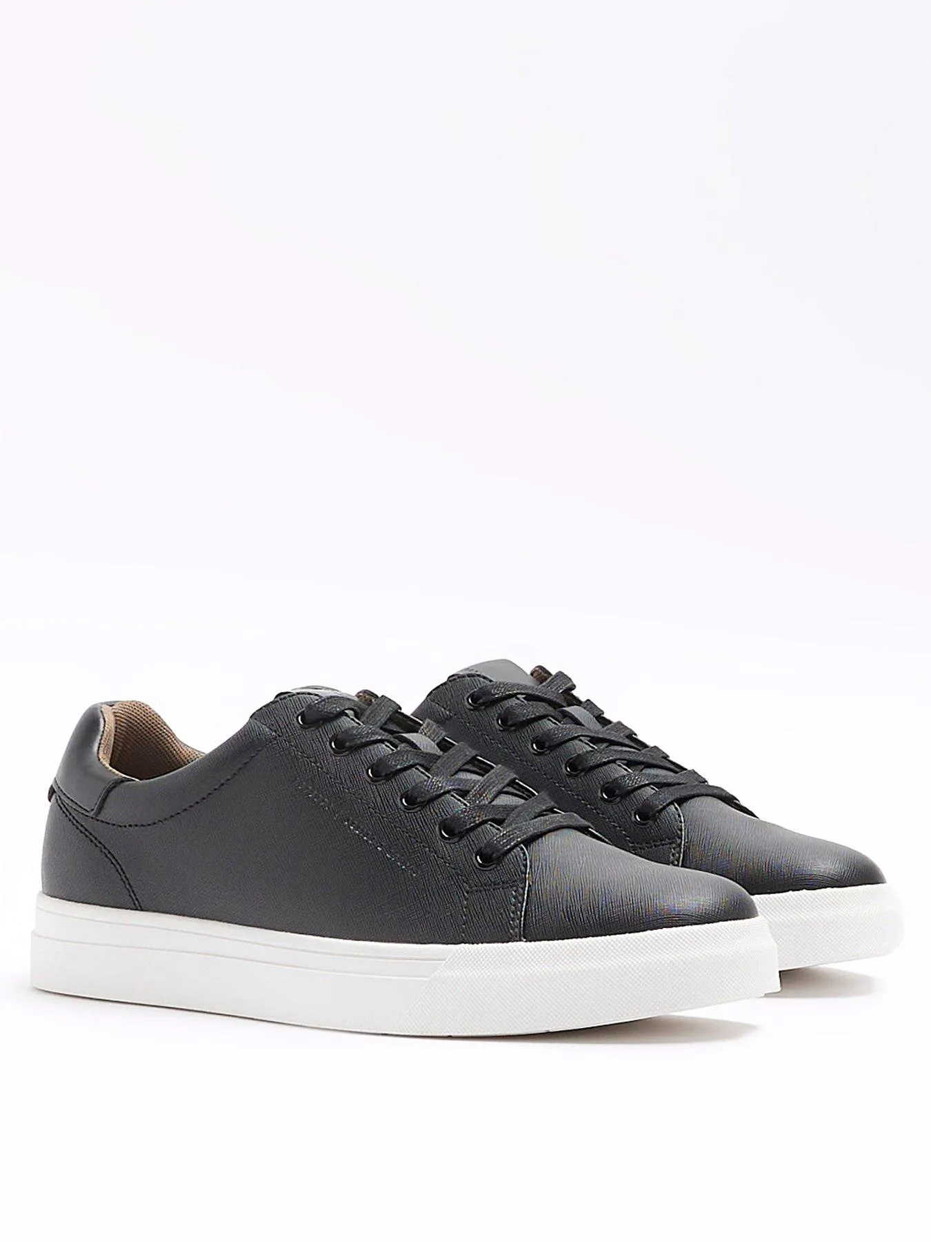 River Island Cupsole Trainers - Black