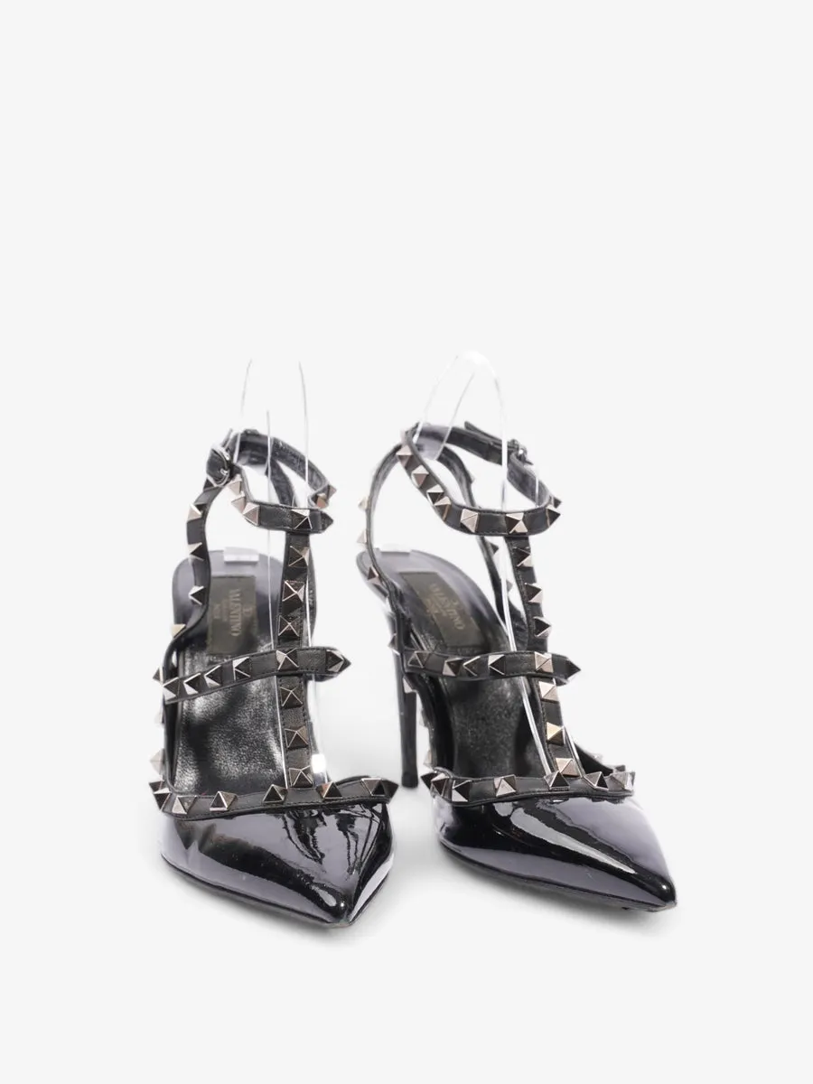 Rockstud Heels 100 Black Patent Leather EU 38.5 UK 5.5