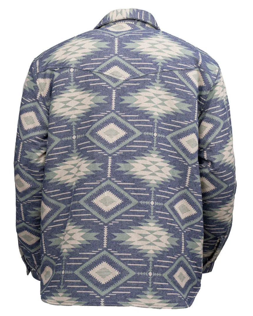 Ronan Aztec Print Blue Jacket