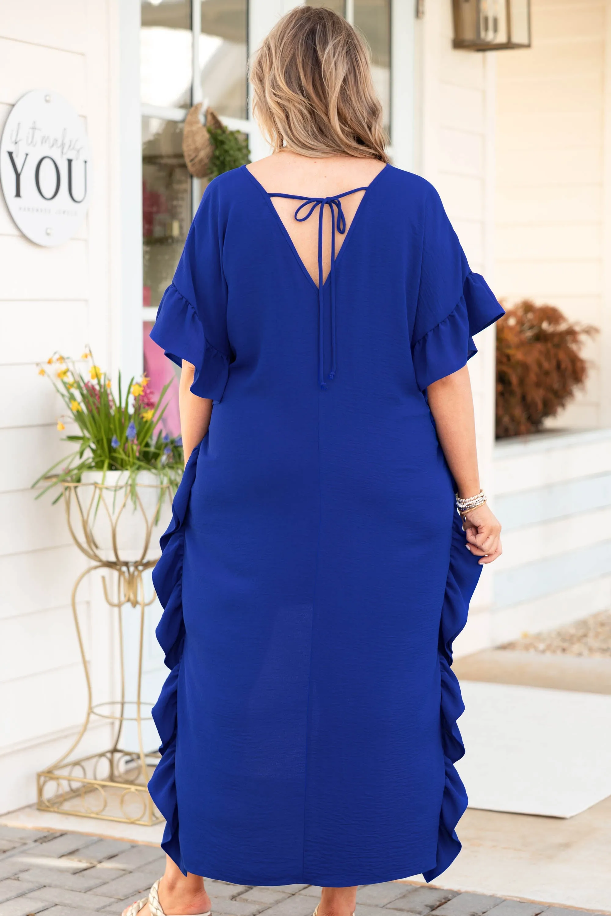 Royal Blue Never Afraid Dress