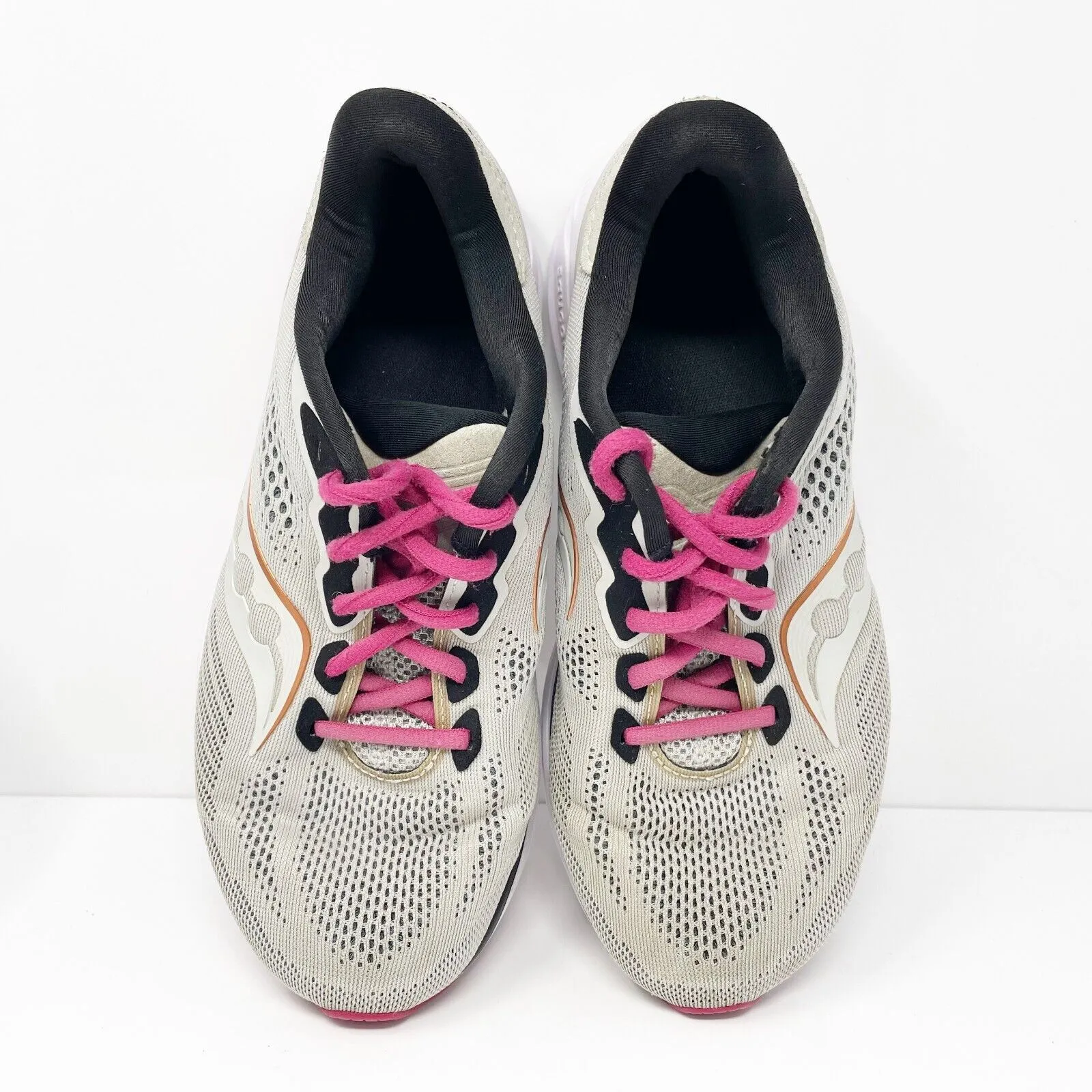 Saucony Womens Ride 14 S10651-55 Gray Running Shoes Sneakers Size 9 W