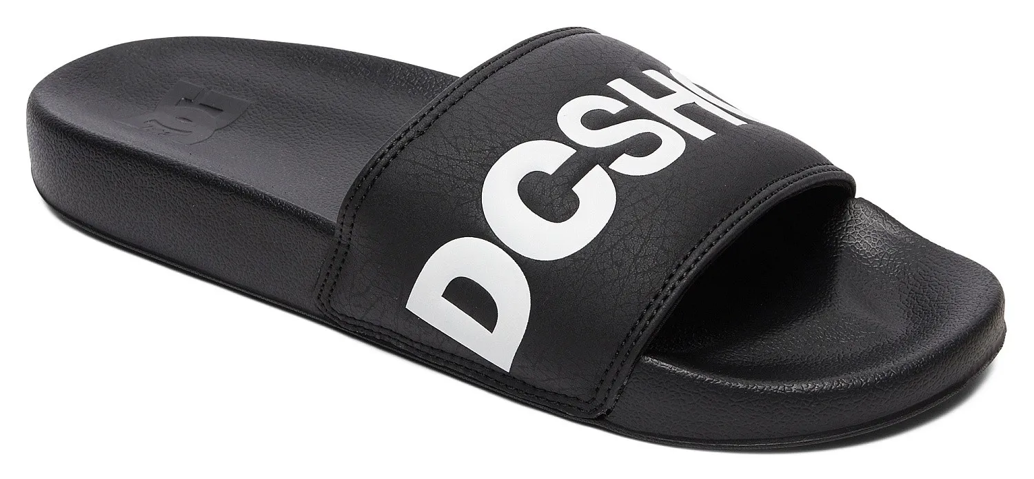 shoes DC DC Slide - BKW/Black/White - men´s