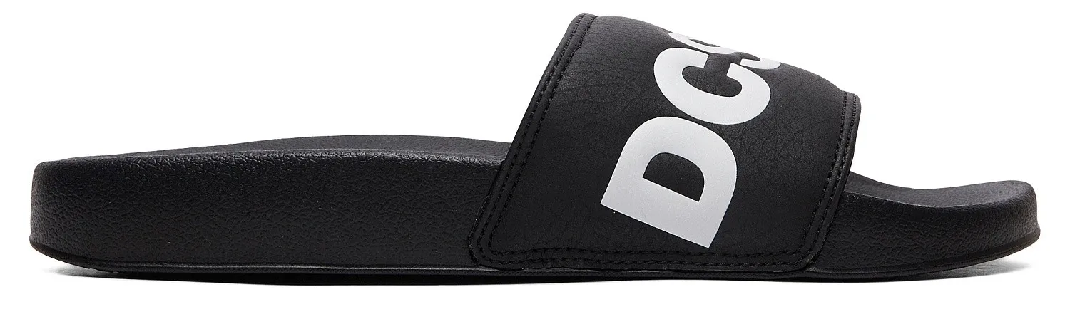 shoes DC DC Slide - BKW/Black/White - men´s