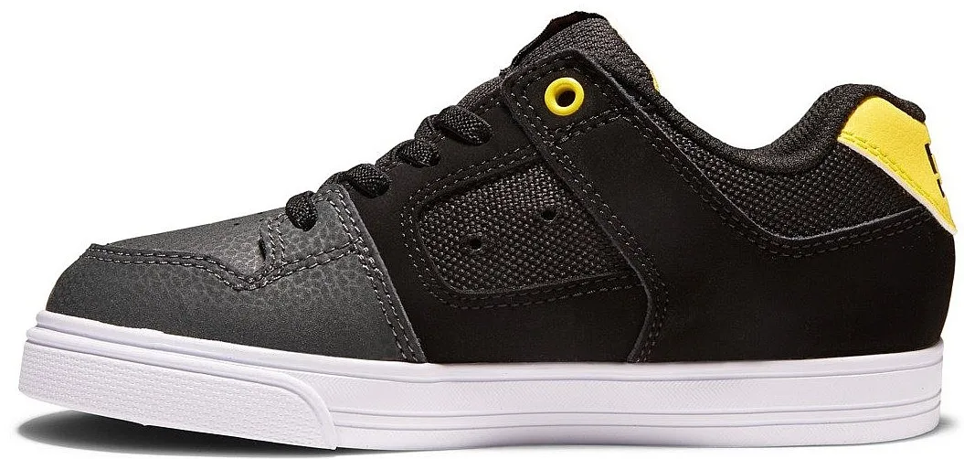 shoes DC Pure Elastic - GY1/Gray/Yellow - unisex junior