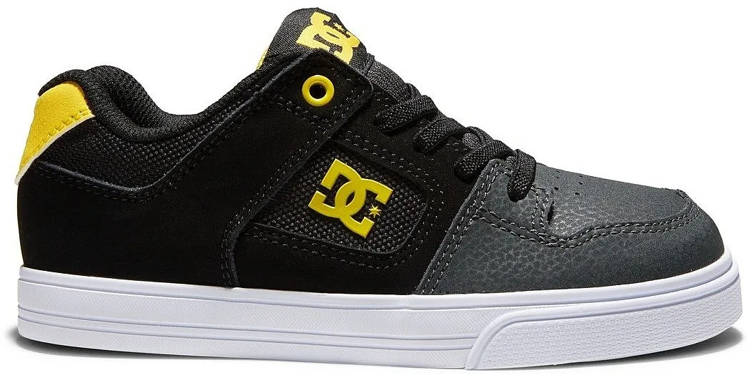 shoes DC Pure Elastic - GY1/Gray/Yellow - unisex junior