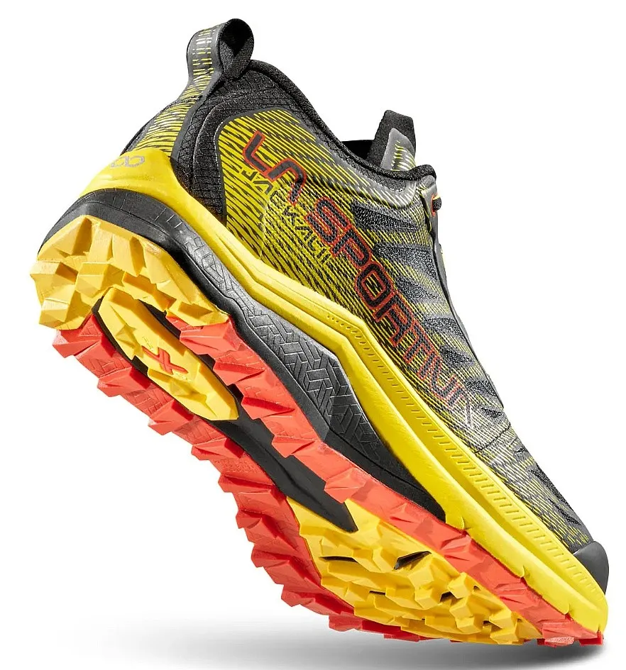 shoes La Sportiva Jackal II - Black/Yellow - men´s