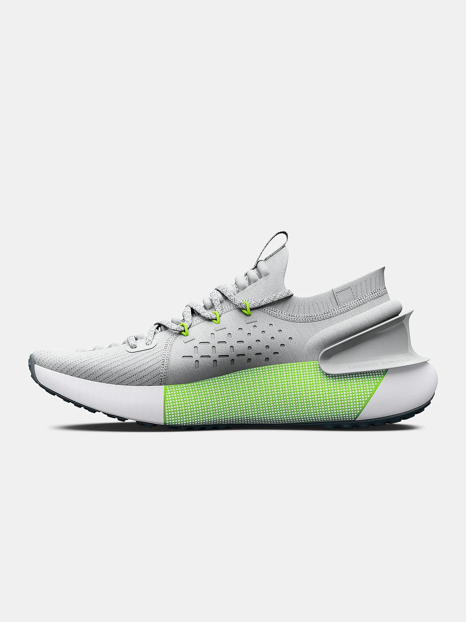 shoes Under Armour Hovr Phantom 3 - Gray Mist/Lime Surge - men´s