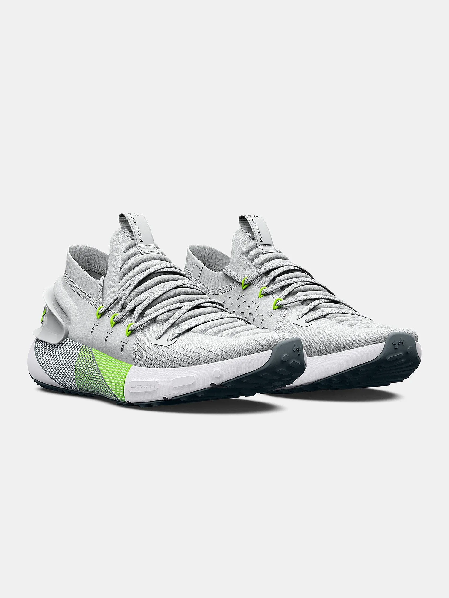 shoes Under Armour Hovr Phantom 3 - Gray Mist/Lime Surge - men´s