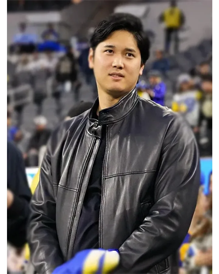 Black Leather Jacket by Shohei Ohtani