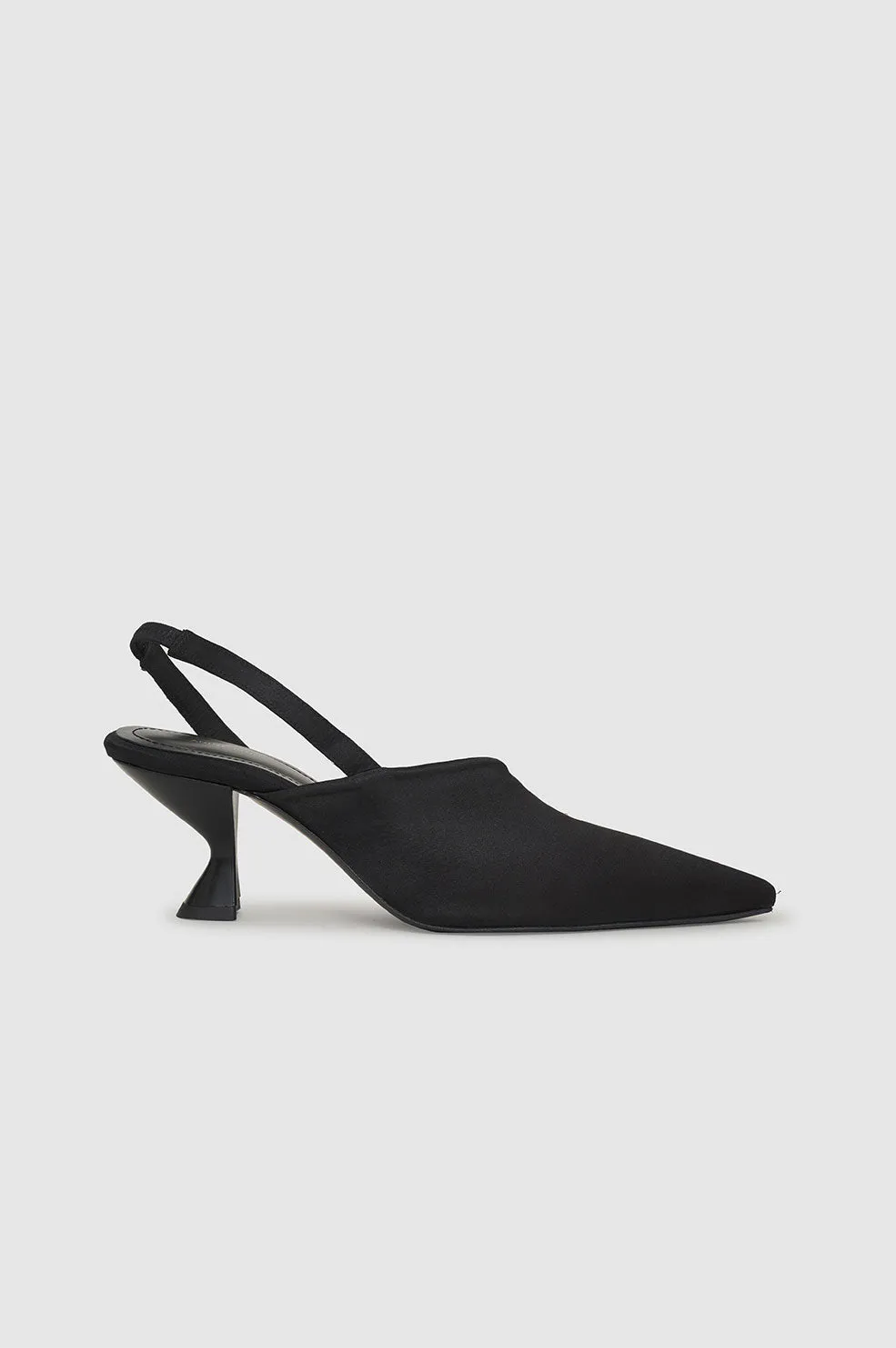 Sierra Pumps - Black Satin