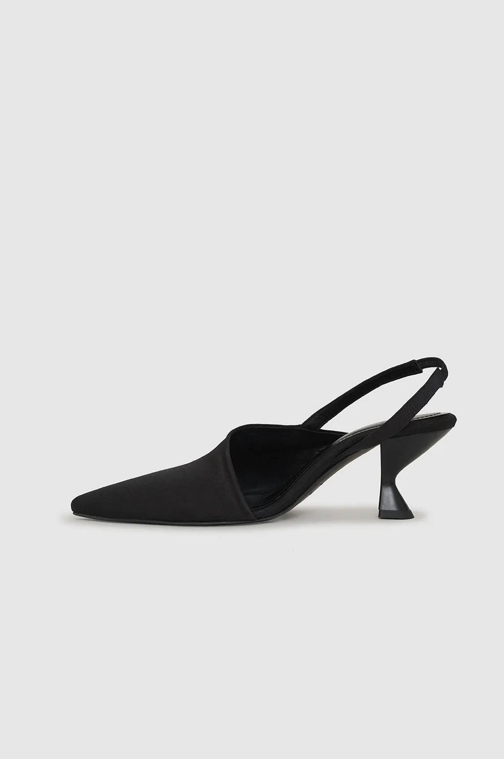 Sierra Pumps - Black Satin