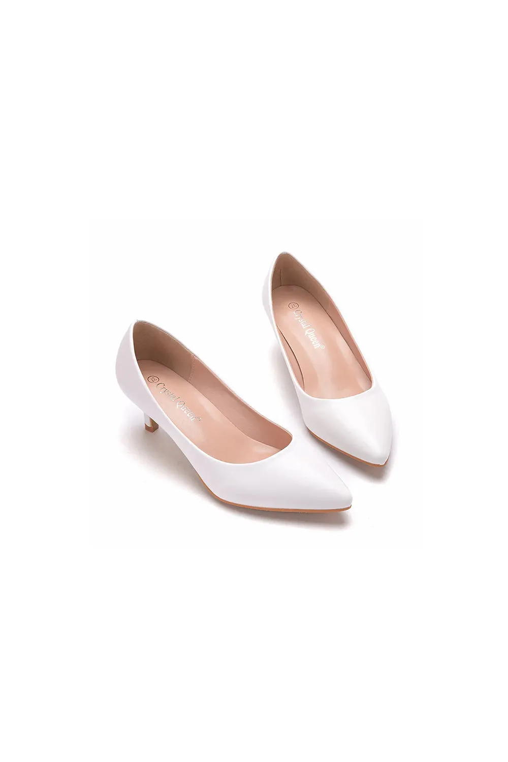 Simple Kitten Heels Pointed Toe Women's Shoes