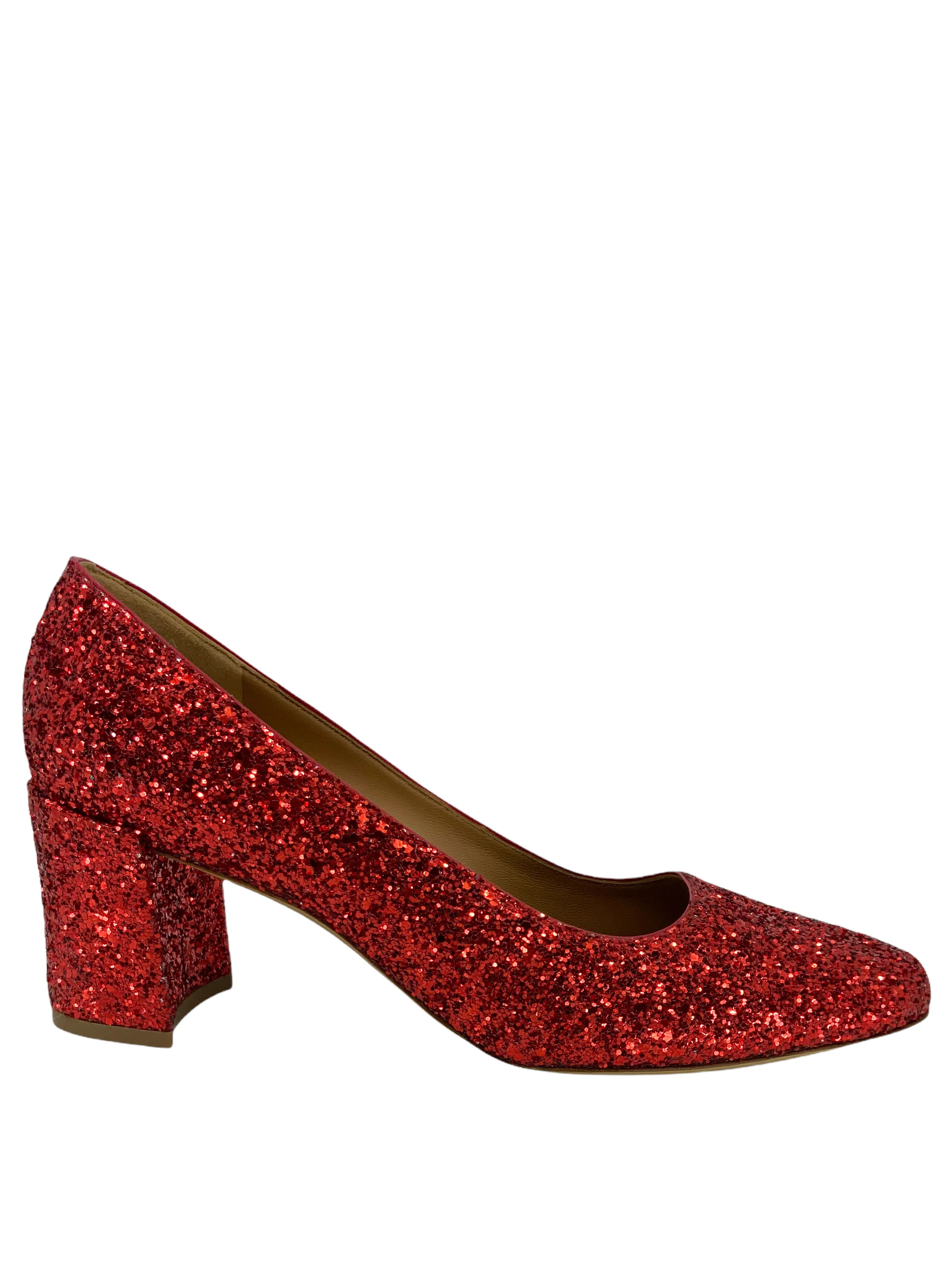 Size 7.5 Mansur Gavriel Glitter Heel Pumps