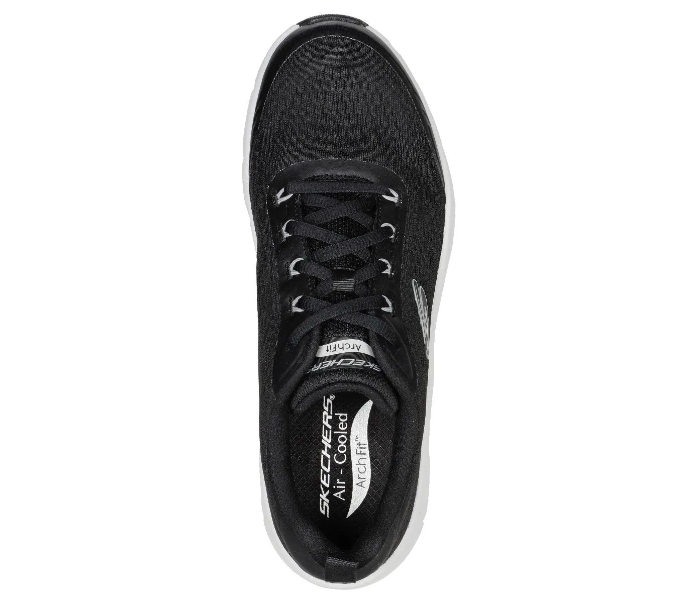 Skechers Arch Fit D'Lux Sumner Trainers Black Mesh