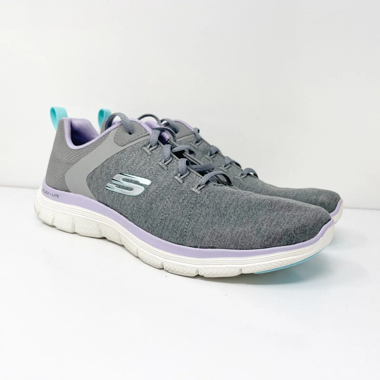 Skechers Womens Flex Appeal 4.0 149307 Gray Running Shoes Sneakers Size 10