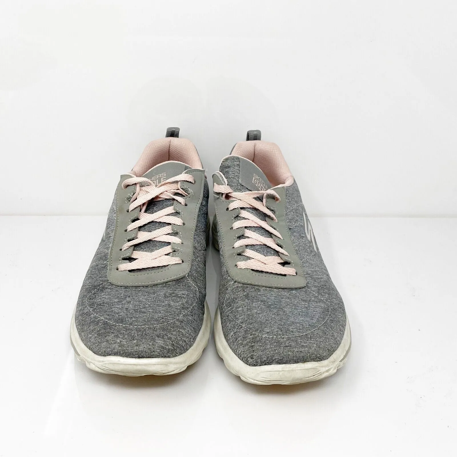 Skechers Womens Go Walk Sport 17008 Gray Running Shoes Sneakers Size 8