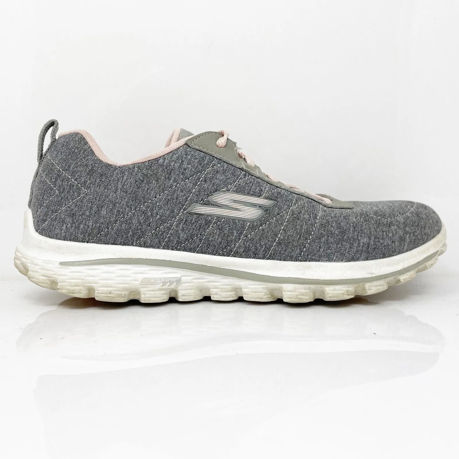 Skechers Womens Go Walk Sport 17008 Gray Running Shoes Sneakers Size 8