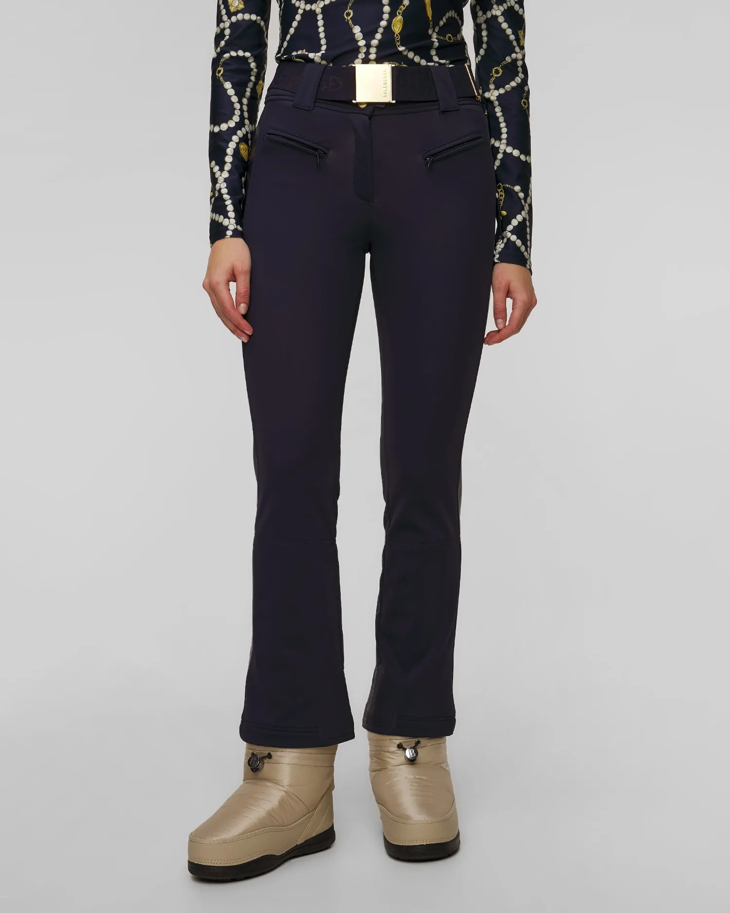 Ski trousers with leather stripes Goldbergh Paloma GB01672244-5635