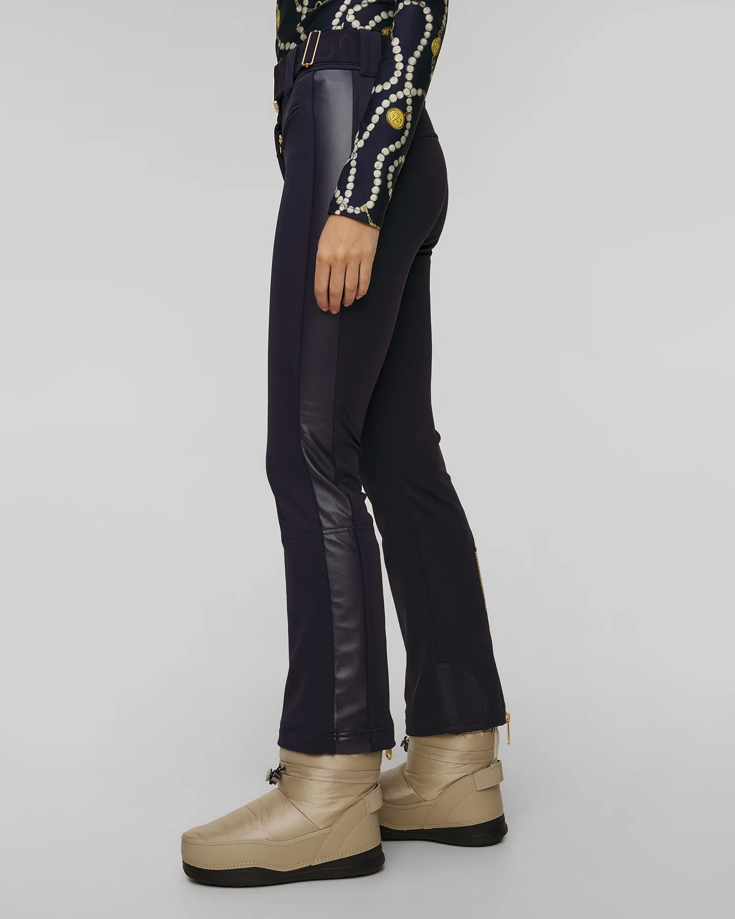 Ski trousers with leather stripes Goldbergh Paloma GB01672244-5635