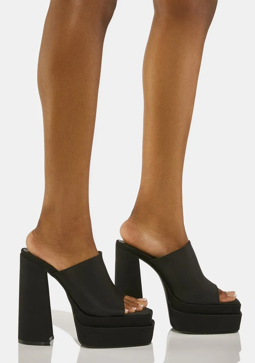 Sky high platform mules