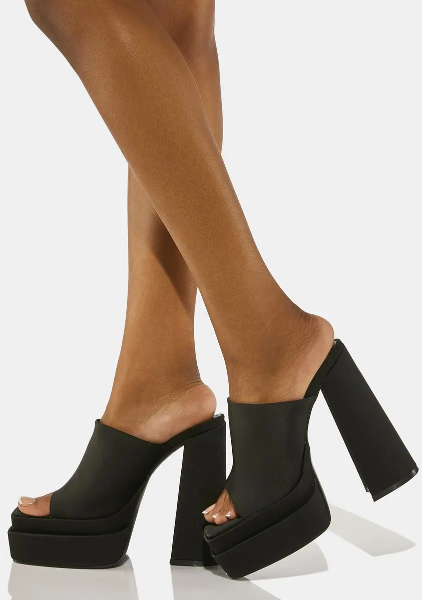 Sky high platform mules