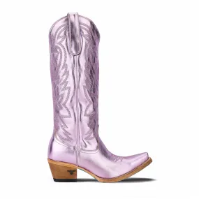 Smokeshow Embroidered Metallic Snip Toe Zippered Cowboy Boots