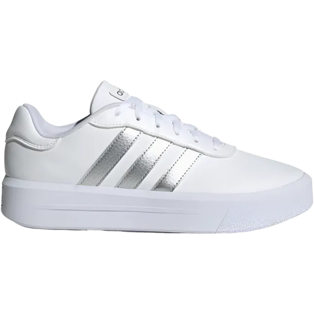 Women's white court platform sneakers Code GV8996