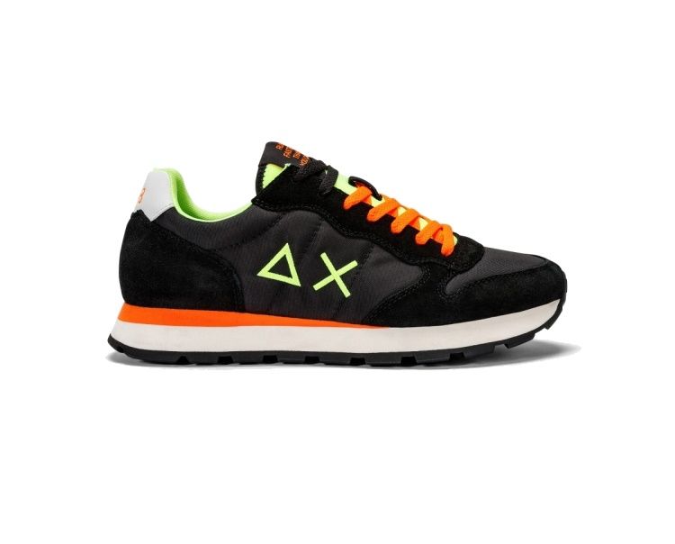 SUN 68 TOM FLUO Men's Black Neon Sneakers