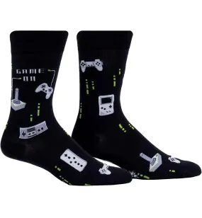 Men's Game On Printed Crew Socks | Buy Now