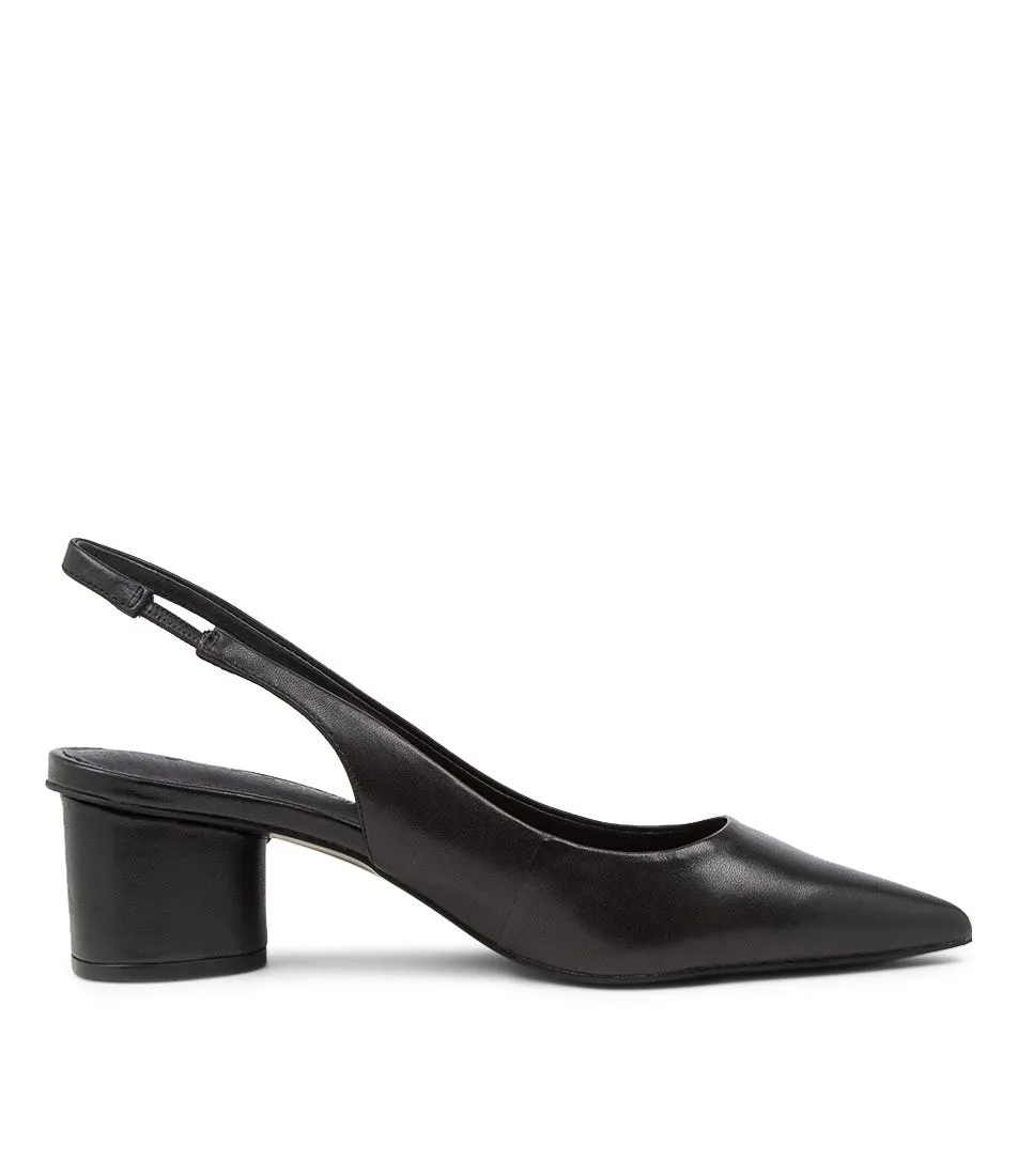 SOL SANA Wilder Black Leather Heels