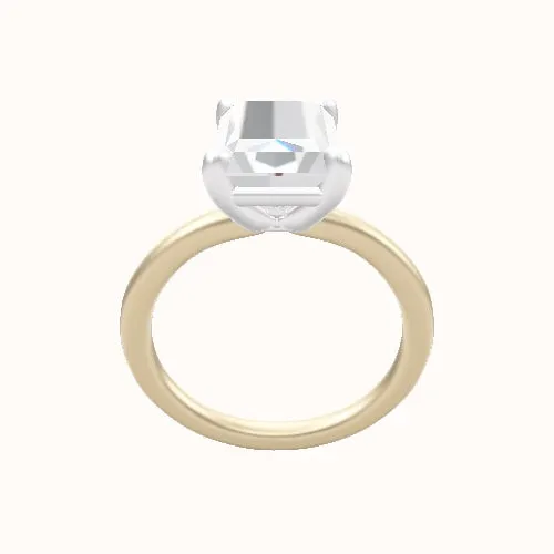 Solitaire Engagement Ring With Low Set Four Prong Head