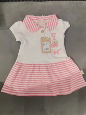 Sophie La Girafe Pink Striped Dress