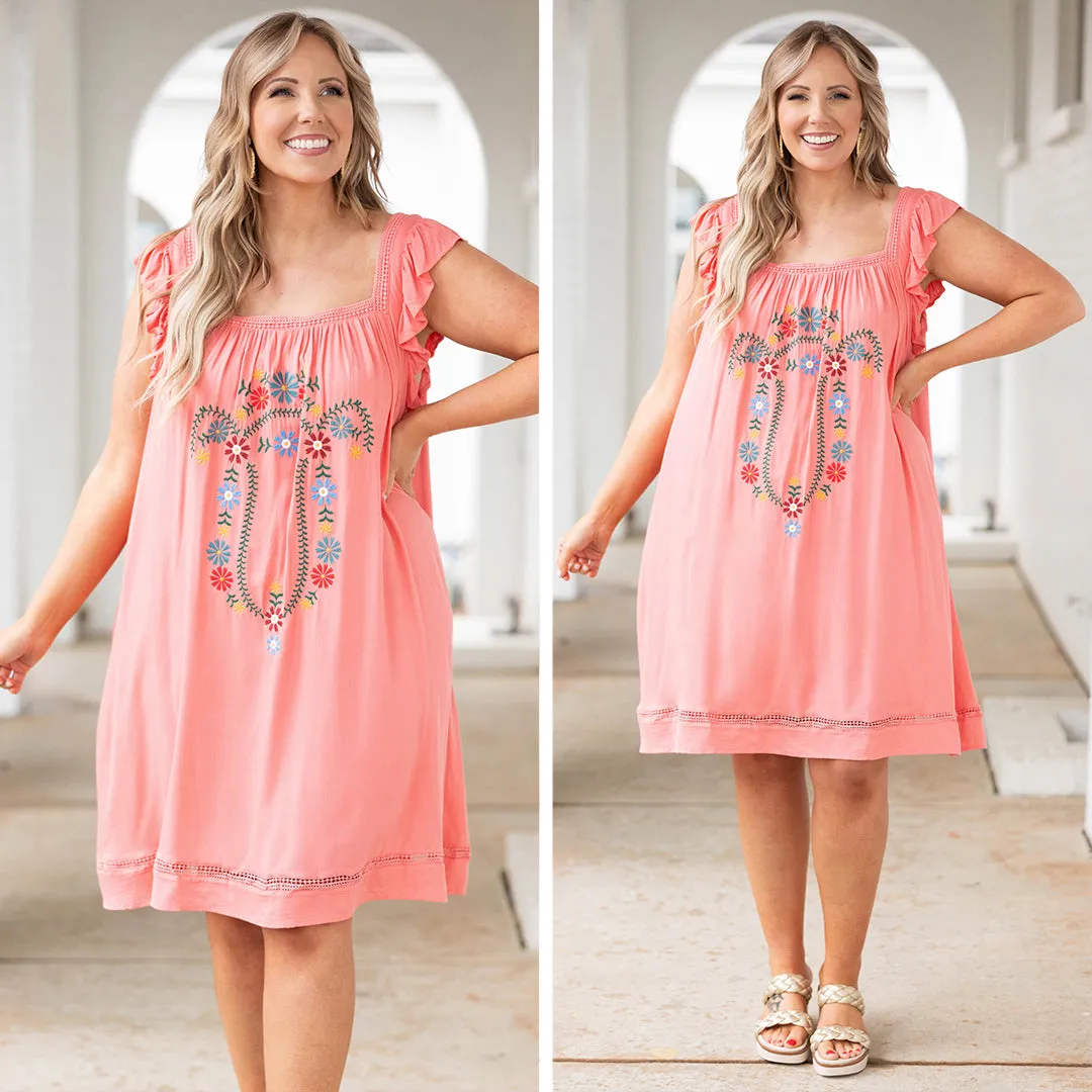 Sparkling Glam Blush Dress