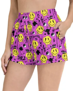 Splatter Smile Shorts