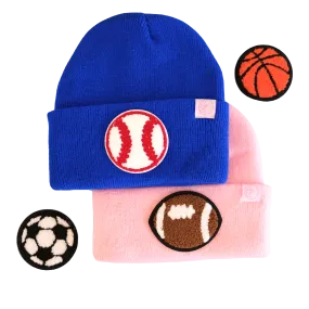 Sports Patch Beanie-Toddler and Small Kid